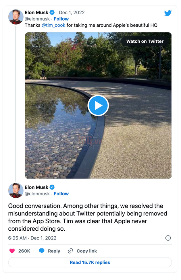 Elon Musk: Apple đe doạ "đá" Twitter chỉ là hiểu lầm 