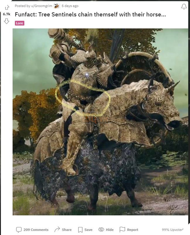 Elden Ring: Hóa ra đây là lý do Tree Sentinel không bao giờ ngã khỏi ngựa 2