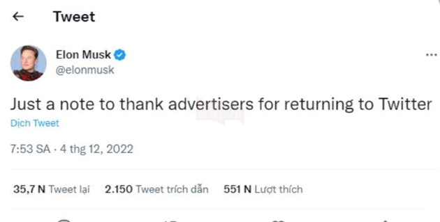 Elon Musk xác nhận Apple sẽ quay trở lại và đẩy mạnh quảng cáo trên Twitter