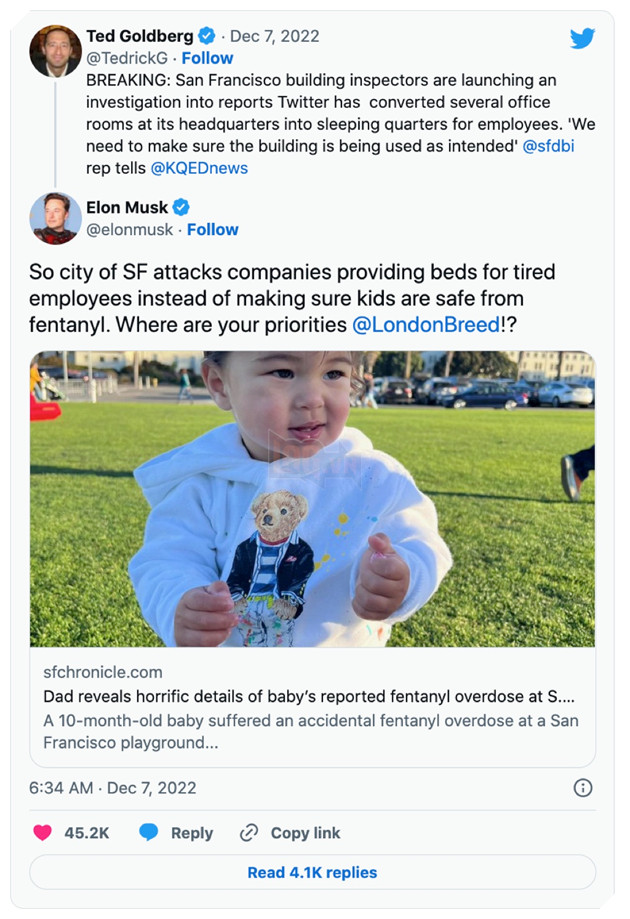 Elon Musk tiếp tục bị điều tra vì tự chế phòng ngủ trong trụ sở Twitter và buộc nhân viên làm việc ngày đêm