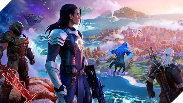 Geralt của The Witcher và Doom Slayer sẽ cầm súng chiến trong thế giới của Fortnite