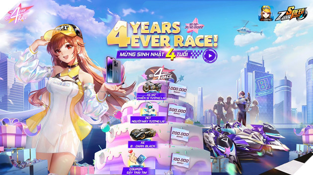 ZingSpeed Mobile lên 4 tuổi, game thủ “lên đời” iPhone 14 Pro Max  2