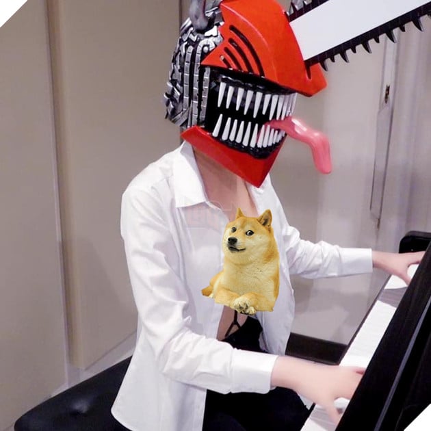 Pan Piano cosplay thành Makima và Người Cưa trong Chainsaw Man