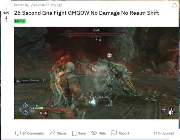 Game thủ God of War Ragnarok bán hành Nữ hoàng Valkyrie Gná ở độ khó cao nhất 2