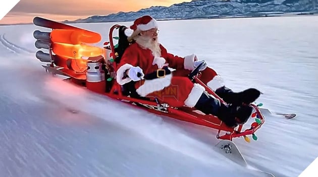 Năm nay, ông già Noel sẽ lái xe trượt tuyết với động cơ “phản lực” để phát quà cho trẻ em