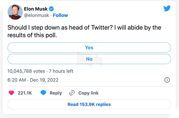 Hứng chịu nhiều gạch đá, Elon Musk muốn từ chức CEO Twitter?
