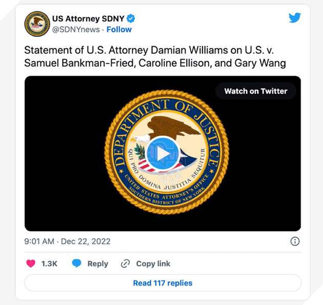 Hai CEO FTX là đồng phạm của Sam "xoăn" cúi đầu nhận hàng loạt tội danh lừa đảo