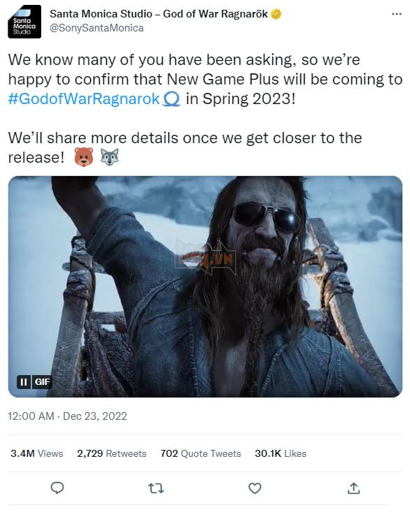 God of War Ragnarok chính thức được xác nhận chế độ New Game+ cho năm 2023 2