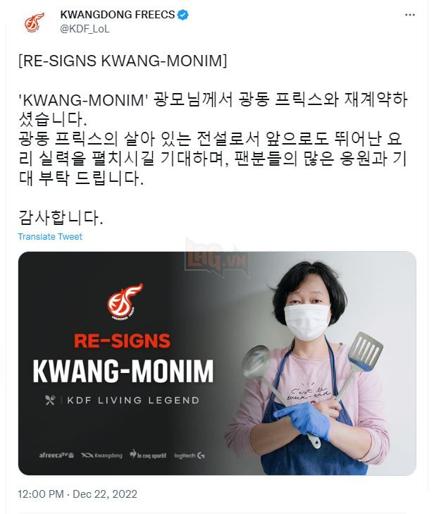 LMHT: KDF ghi điểm trong mắt người hâm mộ khi vinh danh nữ đầu bếp của đội