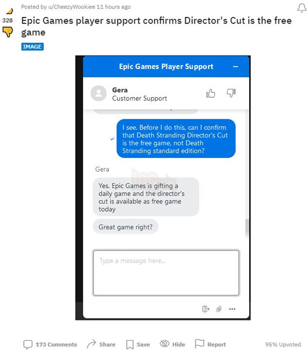 Tặng Death Stranding Director's Cut làm sập server, Epic Games quay xe tặng bản thường 4