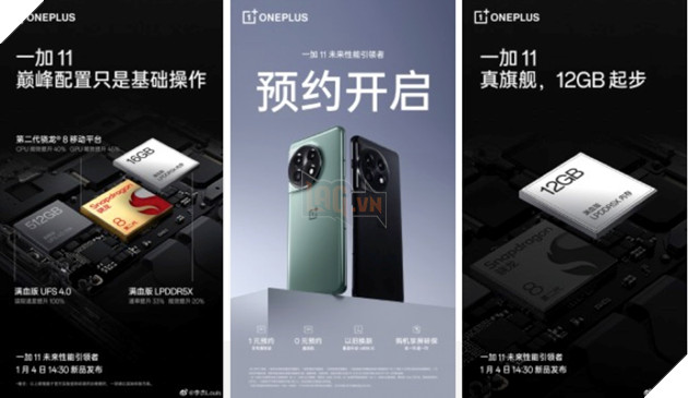 OnePlus 11 sẽ được trình làng vào ngày 4 tháng 1 chip "Rồng" mới nhất tại Trung Quốc 