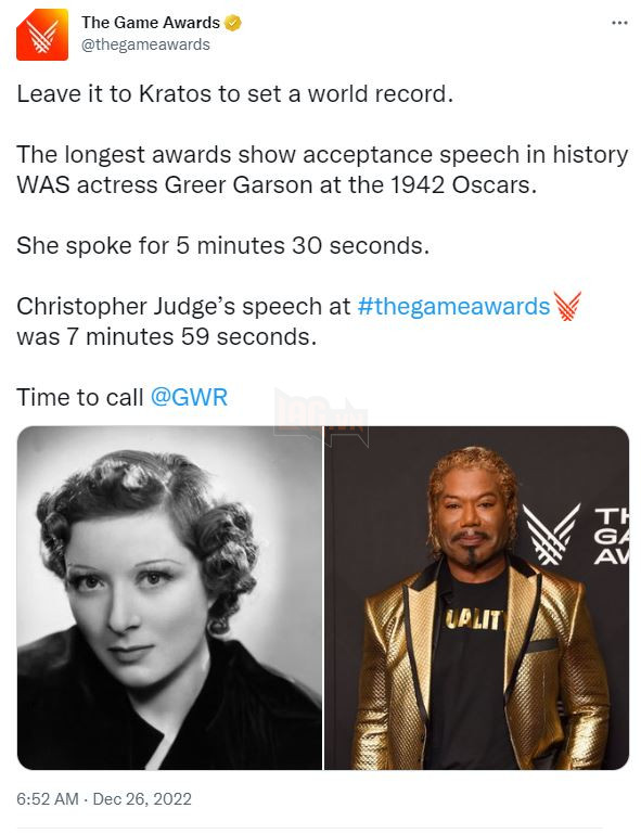 Nam diễn viên lồng tiếng cho Kratos trong God of War Ragnarok đã phá vỡ kỷ lục mới 