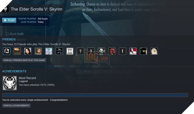 The Elder Scrolls V: Skyrim - Top những thành tựu khó hoàn thành nhất trong game