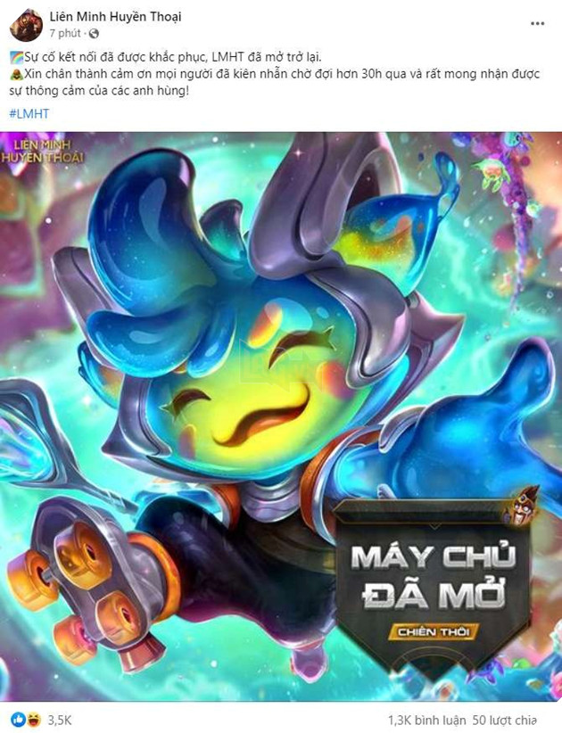 LMHT: Máy chủ Việt Nam vừa mở cửa đã gặp lỗi liên tục khiến người chơi lo lắng