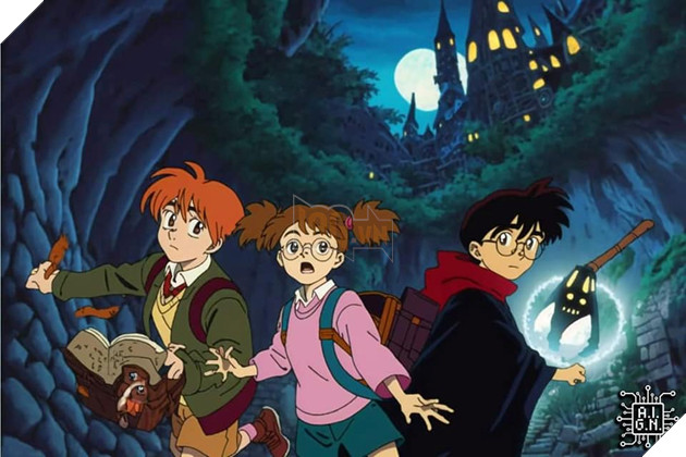 ai fanart harry potter phong cách anime