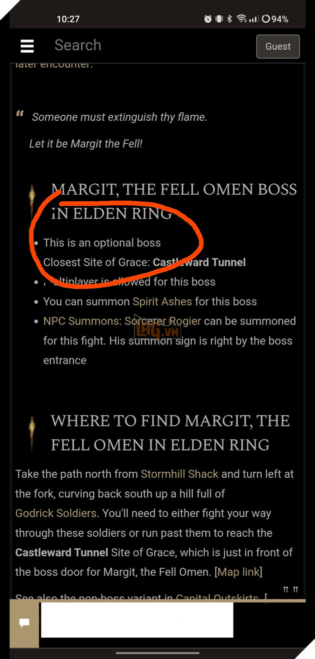 Fan hâm mộ Elden Ring bất ngờ với sự thật về Margit the Fell Omen và lâu đài Stormveil 2