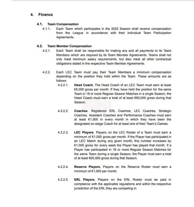 LMHT: Tuyển thủ LEC sẽ có mức lương tối thiểu là 1,5 tỷ đồng cho mỗi mùa giải