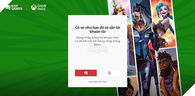 Hướng dẫn liên kết tài khoản Riot Games với dịch vụ Xbox Game Pass trong LMHT để lấy Full Tướng 6