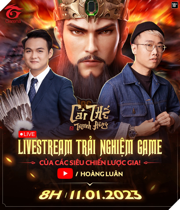 Garena chính thức phát hành game đấu tướng chiến thuật mobile đầu 2023: Garena Cái Thế Tranh Hùng 8