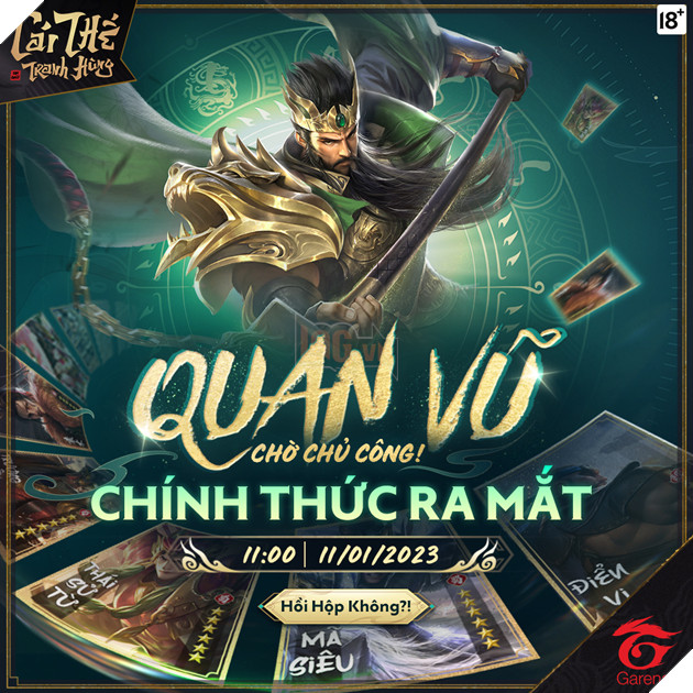 Garena chính thức phát hành game đấu tướng chiến thuật mobile đầu 2023: Garena Cái Thế Tranh Hùng
