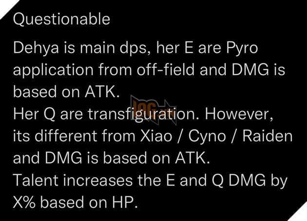 Genshin Impact: Leaker hé lộ thêm bộ kĩ năng của Dehya - Kĩ năng tính theo Tấn Công và HP 2