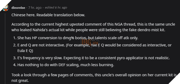 Genshin Impact: Leaker hé lộ thêm bộ kĩ năng của Dehya - Kĩ năng tính theo Tấn Công và HP 3
