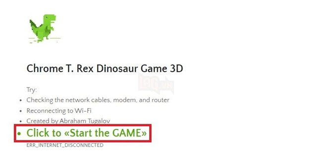 Chơi khủng long mất Internet với phong cách đồ họa 3D cực thú vị