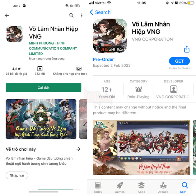 Võ Lâm Nhàn Hiệp VNG mở tải trước, đếm ngược đến ngày ra mắt chính thức 2/2