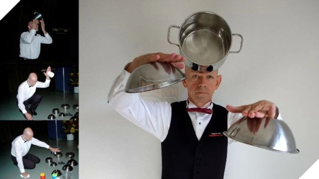 Kỳ lạ người đàn ông có thể hút đồ vật lên người mình bằng sức mạnh suy nghĩ