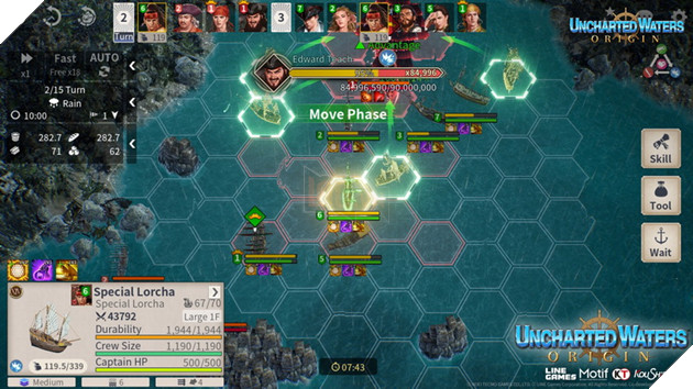 Uncharted Waters Origin - Tựa game nhập vai thuyền chiến mở đăng ký sớm bản quốc tế 3