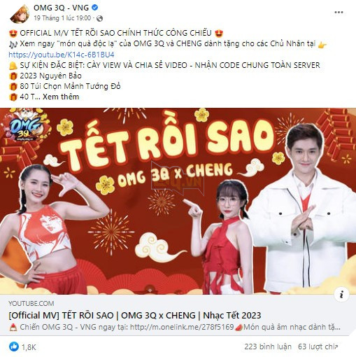 Người chơi OMG 3Q “đại thắng” quà tặng, khép lại mùa Tết 2023 cực ý nghĩa