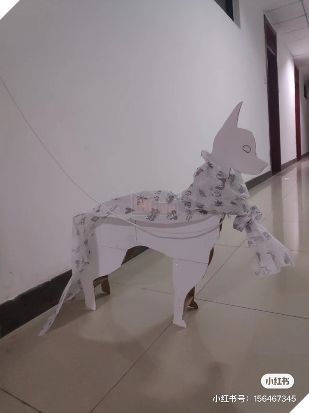 sinh viên tự làm dàn thú cưng bằng giấy cực sáng tạo