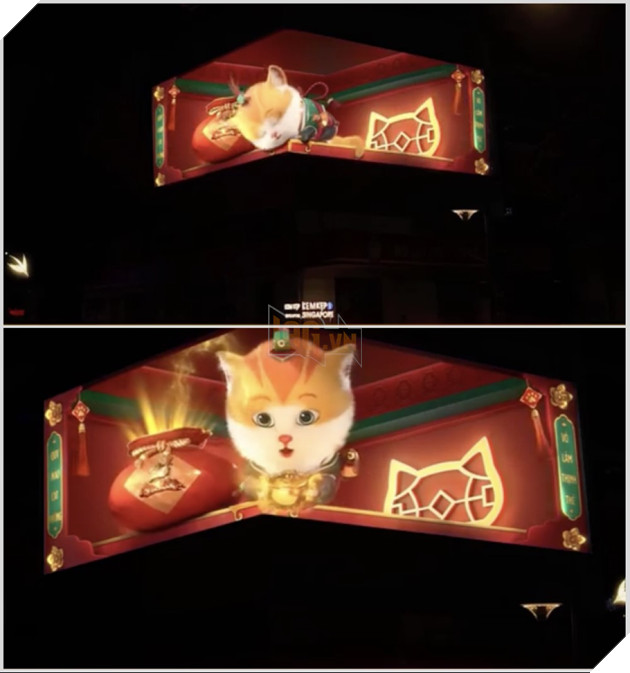 Phố đi bộ Nguyễn Huệ: Trầm trồ với TVC 3D Miêu Võ Lâm chúc Tết cực hoành tráng 2