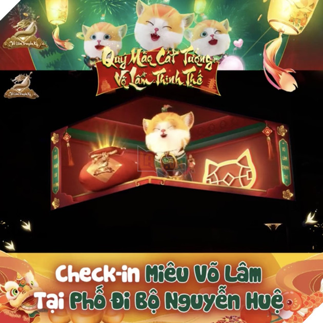 Phố đi bộ Nguyễn Huệ: Trầm trồ với TVC 3D Miêu Võ Lâm chúc Tết cực hoành tráng 5