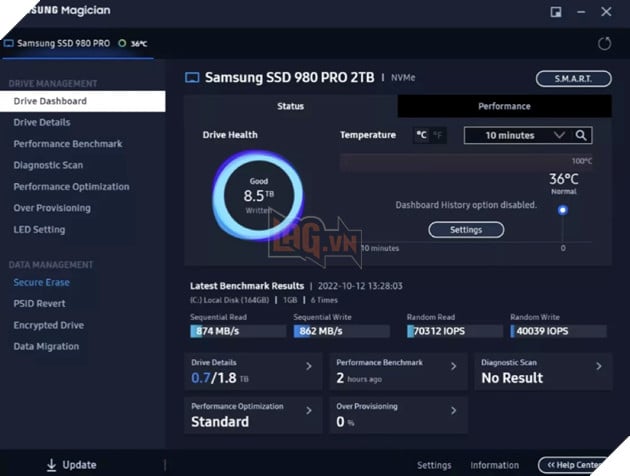 Ổ SSD Samsung 980 Pro gặp lỗi Read Only, chỉ đọc chứ không ghi  2