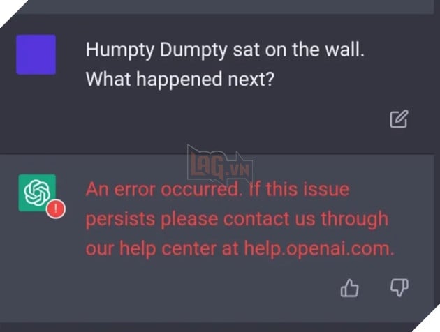 Cách khắc phục lỗi "An error occurred" trong ChatGPT