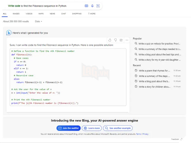 Hướng dẫn cách đăng ký và sử dụng Bing AI Chatbot của Microsoft