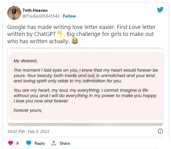 Hơn một nửa đàn ông Ấn Độ sử dụng ChatGPT để viết thư tỏ tình Lễ Tình Nhân