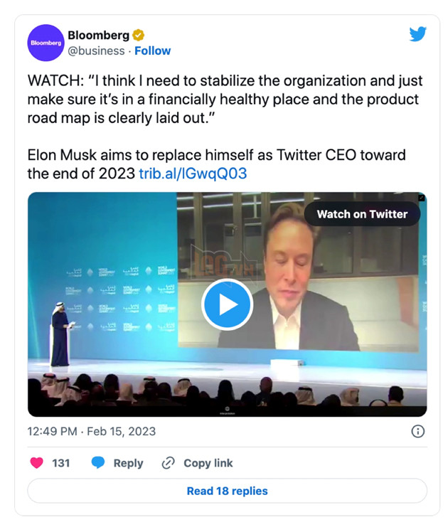 Elon Musk quyết định từ chức CEO Twitter vào cuối năm nay