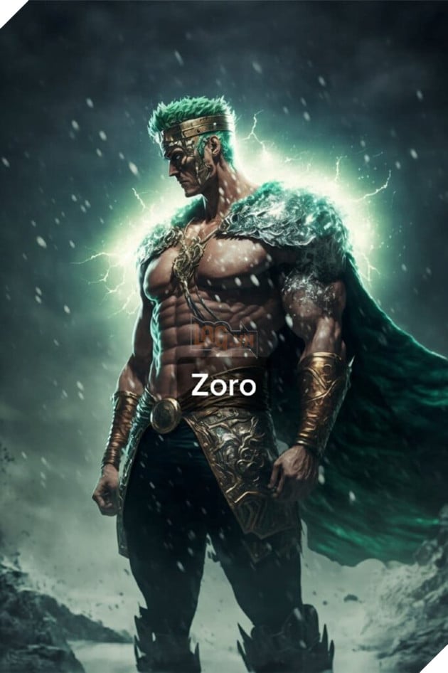 ai art one piece zoro