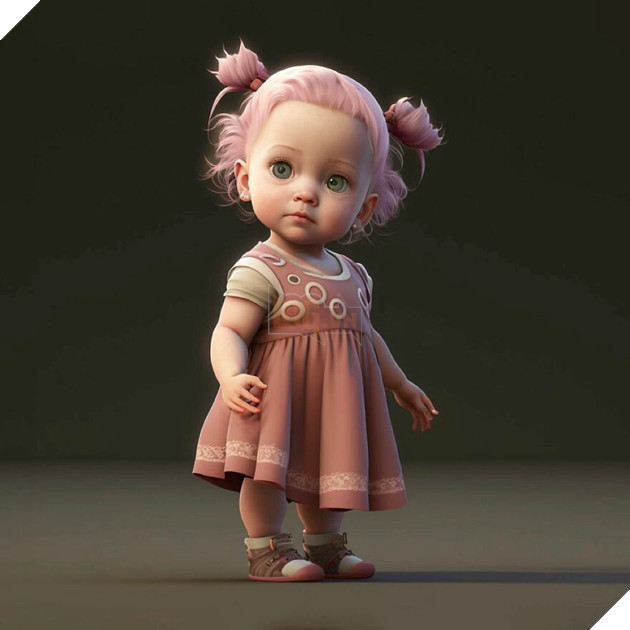 Mê mẩn với loạt nhân vật phim hoạt hình được AI "hồ biến" phiên bản nhí