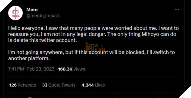 Genshin Impact: Hoyoverse lại khởi kiện Twitter yêu cầu truy lùng Leaker cũ không còn hoạt động 4