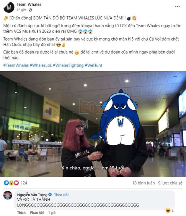 LMHT: Team Whales hé lộ sự xuất hiện của tân binh LCK trước thềm đại chiến SBTC Esports