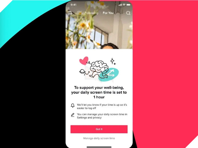 TikTok giới hạn thời gian cho người dùng dưới 18 tuổi