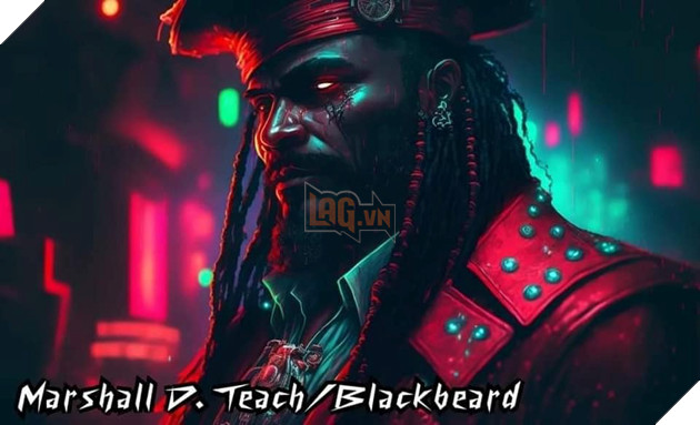 ai art one piece râu đen