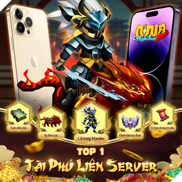Ninja Huyền Thoại chính thức ra mắt, hóa thân Kiếm Sĩ đại chiến cùng Thập Nhị Nguyệt Quỷ và đua Top nhận iPhone14 Pro Max ngay hôm nay!  7