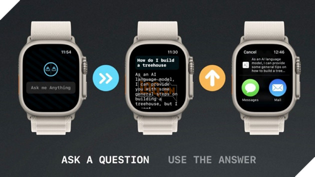 Ứng dụng "watchGPT" cho phép bạn trò chuyện với ChatGPT trên Apple Watch
