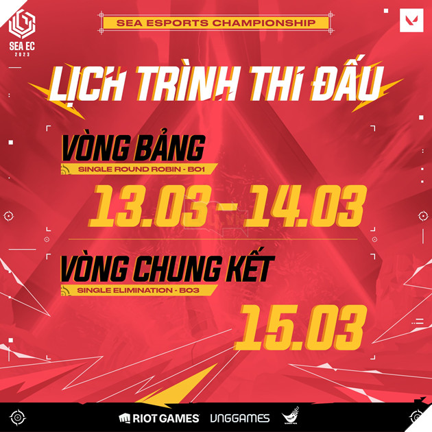 Thông tin giải đấu SEA Esports Championship 2023 bộ môn Valorant