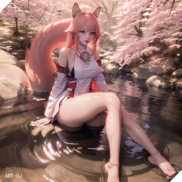 ai art genshin impact yae miko