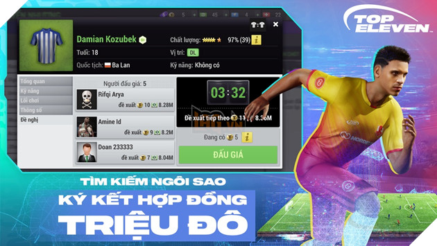 Top Eleven VNG chính thức ra mắt game thủ Việt hôm nay 5